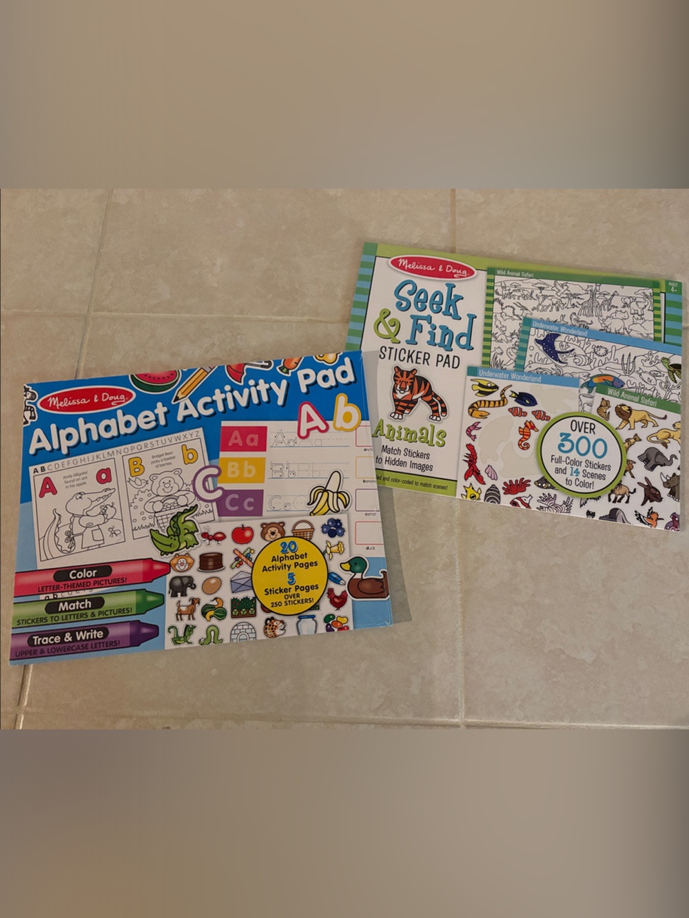 Melissa & Doug Alphabet Activity & Seek & Find Sticker Pads
